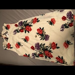 Ivory and Floral Dress